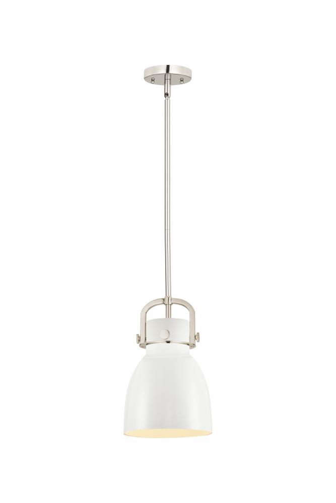 Newton Sphere - 1 Light - 8 inch - Polished Nickel - Mini Pendant