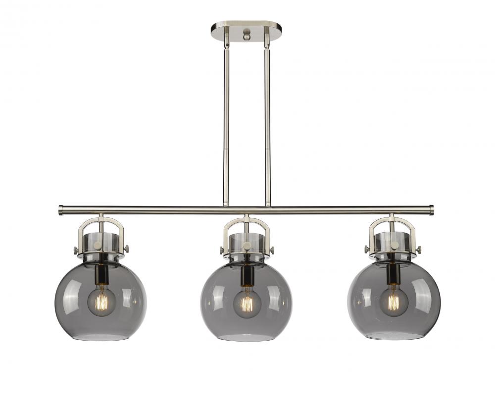 Newton Sphere - 3 Light - 42 inch - Satin Nickel - Island Light