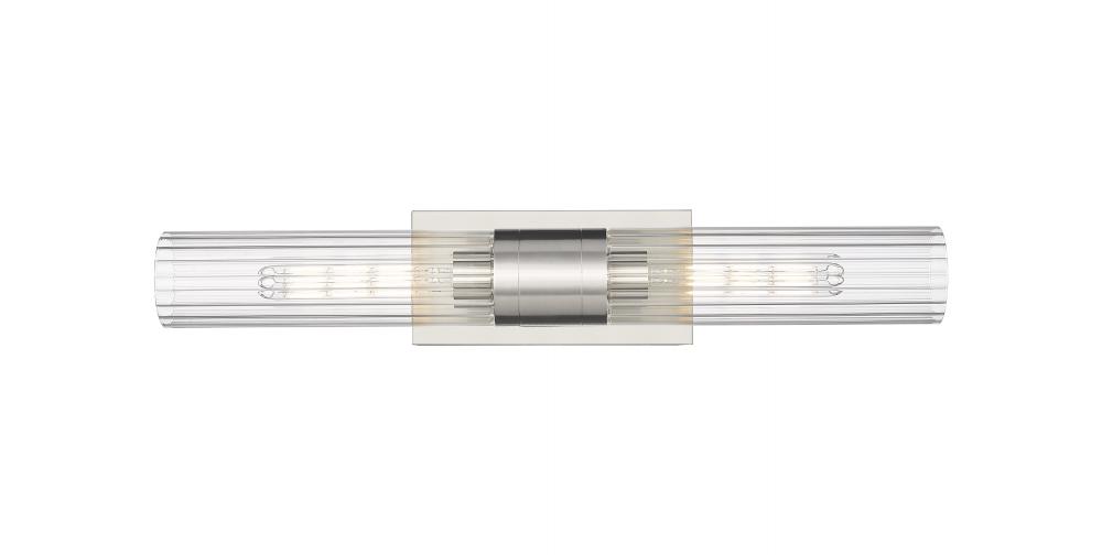 Empire - 2 Light - 5 inch - Satin Nickel - Bath Vanity Light