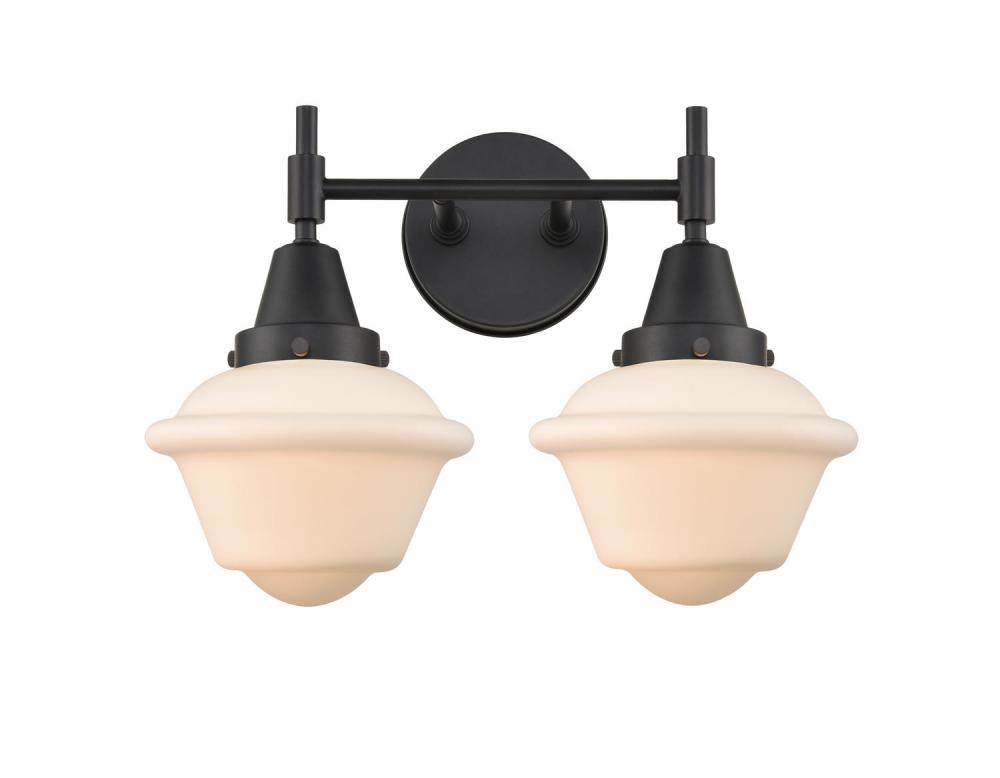 Oxford - 2 Light - 17 inch - Matte Black - Bath Vanity Light