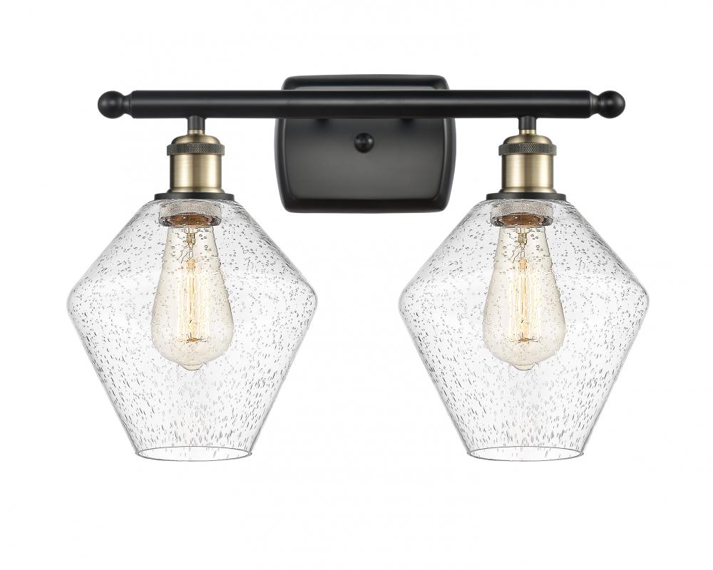 Cindyrella - 2 Light - 18 inch - Black Antique Brass - Bath Vanity Light