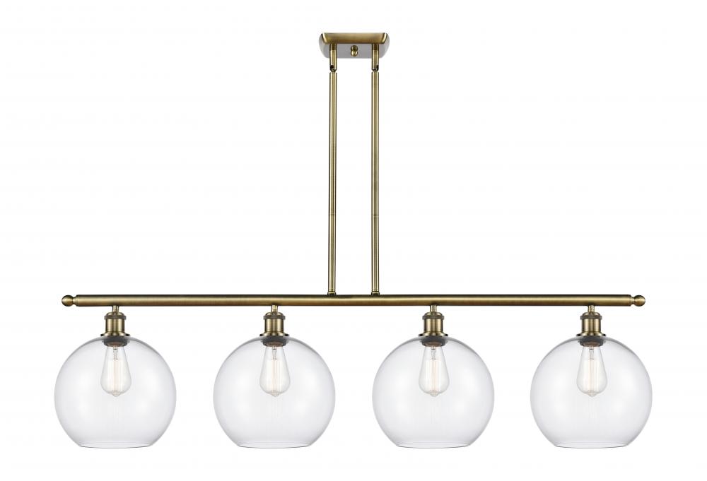 Athens - 4 Light - 48 inch - Antique Brass - Stem Hung - Island Light