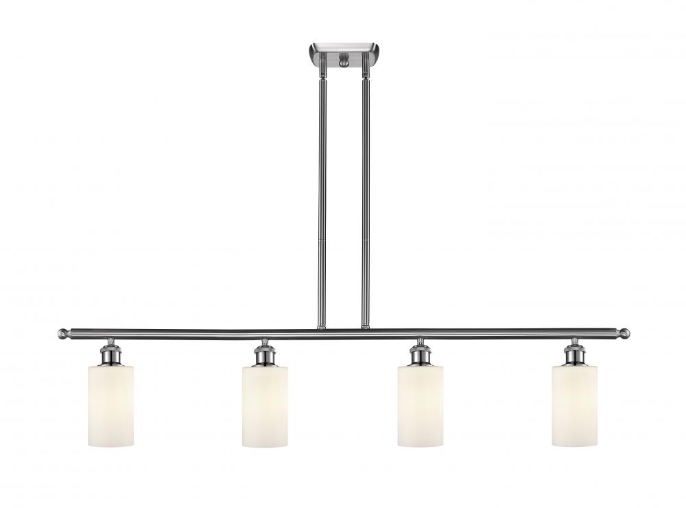 Clymer - 4 Light - 48 inch - Brushed Satin Nickel - Cord hung - Island Light