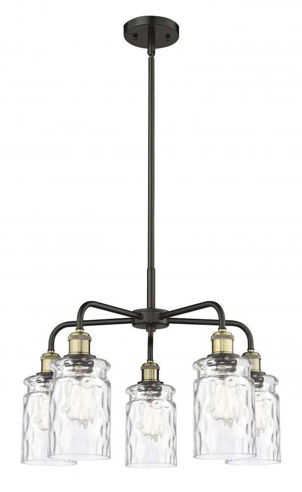 Candor - 5 Light - 23 inch - Black Antique Brass - Chandelier