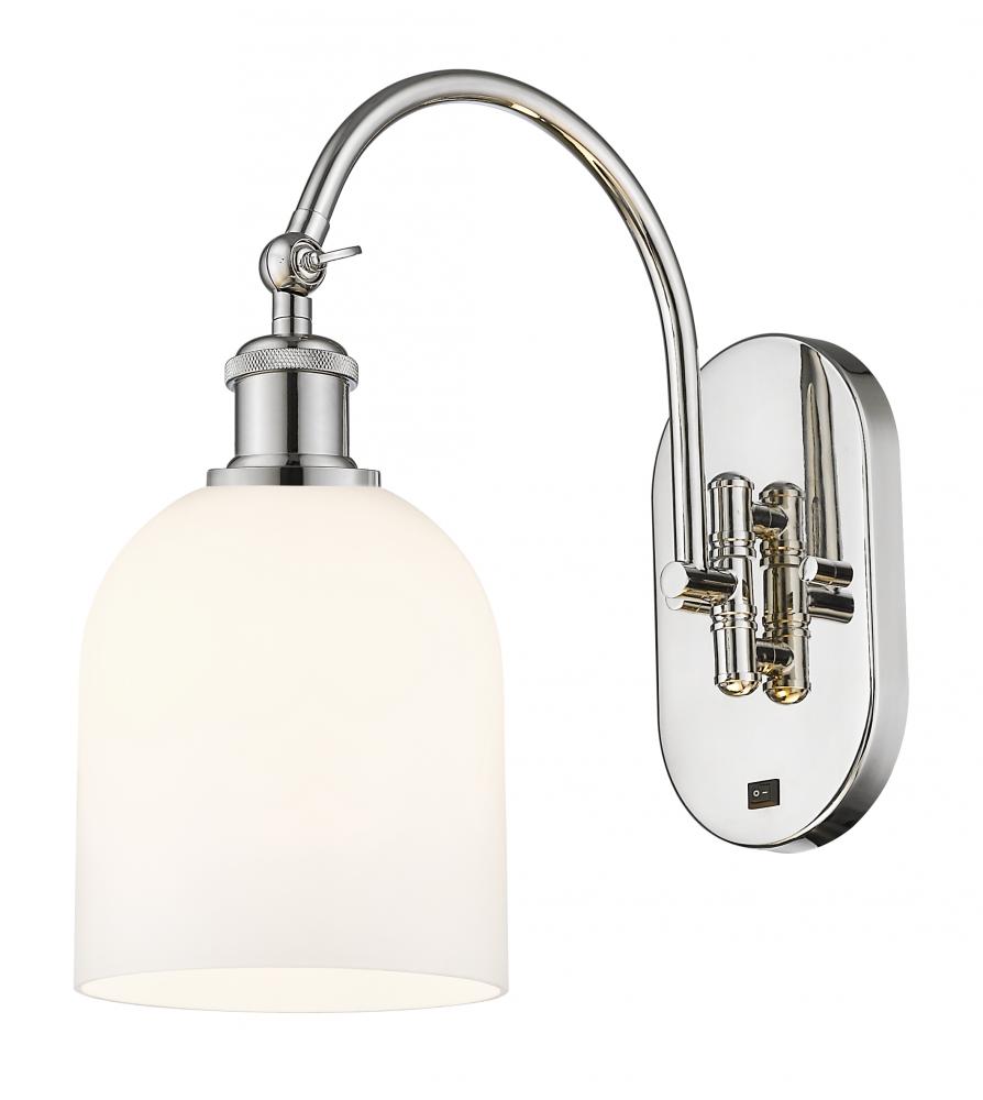 Bella - 1 Light - 6 inch - Polished Nickel - Sconce