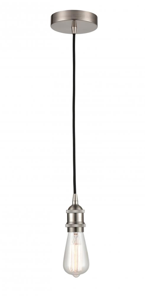 Edison - 1 Light - 2 inch - Satin Nickel - Cord hung - Mini Pendant