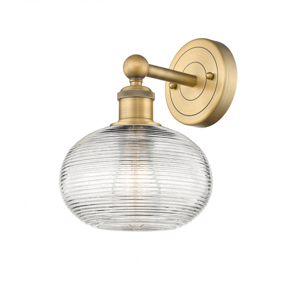Ithaca - 1 Light - 8 inch - Brushed Brass - Sconce