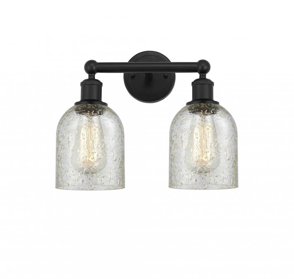 Caledonia - 2 Light - 14 inch - Matte Black - Bath Vanity Light