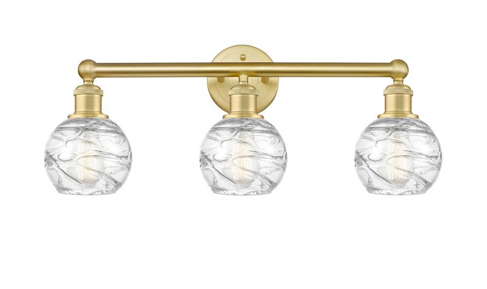 Athens Deco Swirl - 3 Light - 24 inch - Satin Gold - Bath Vanity Light