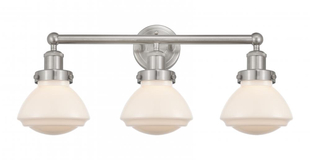 Olean - 3 Light - 25 inch - Brushed Satin Nickel - Bath Vanity Light