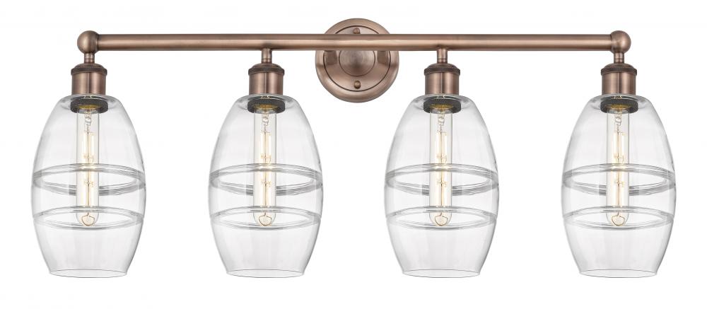 Vaz - 4 Light - 33 inch - Antique Copper - Bath Vanity Light