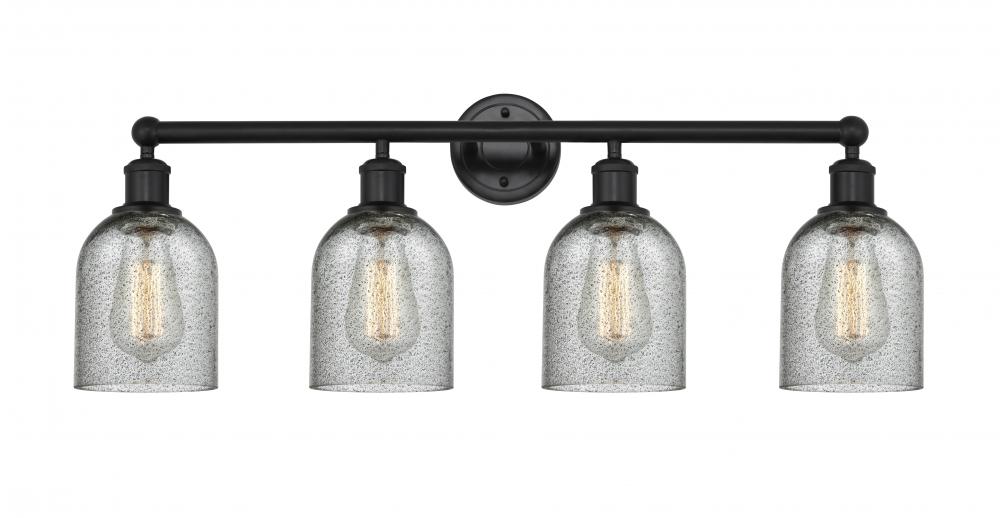 Caledonia - 4 Light - 32 inch - Matte Black - Bath Vanity Light