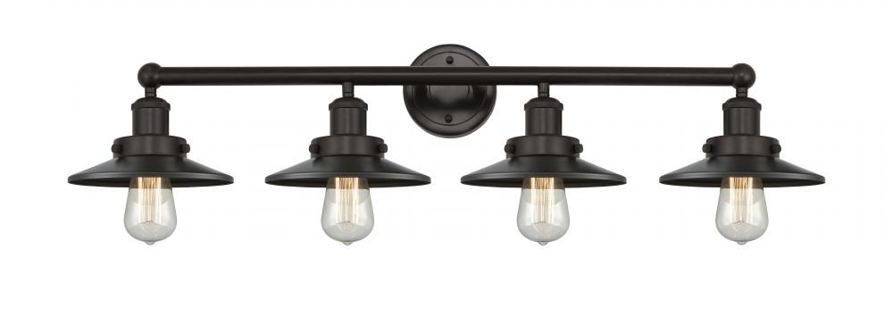 Railroad - 4 Light - 35 inch - Oil Rubbed Bronze - Bath Vanity Light