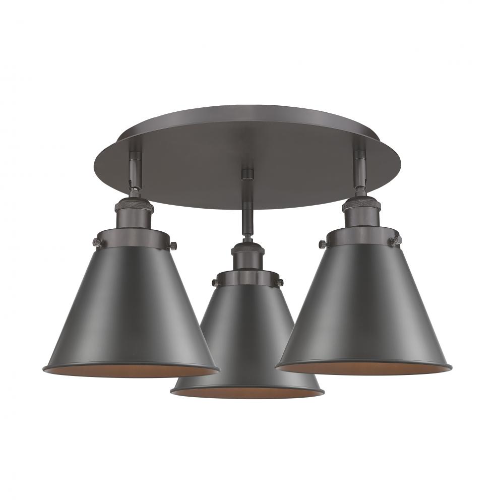 Appalachian - 3 Light - 20 inch - Oil Rubbed Bronze - Flush Mount