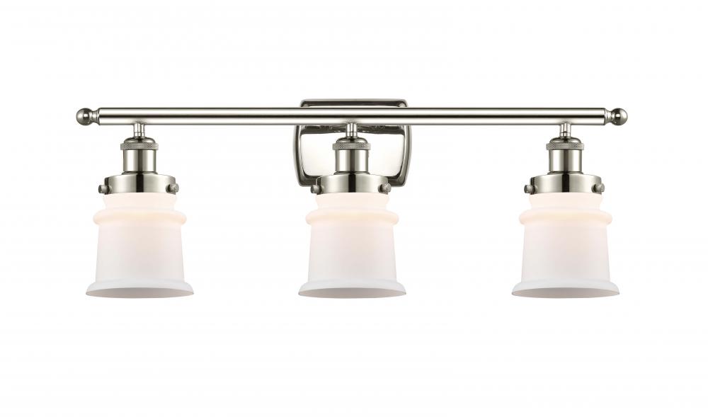 Canton - 3 Light - 26 inch - Polished Nickel - Bath Vanity Light