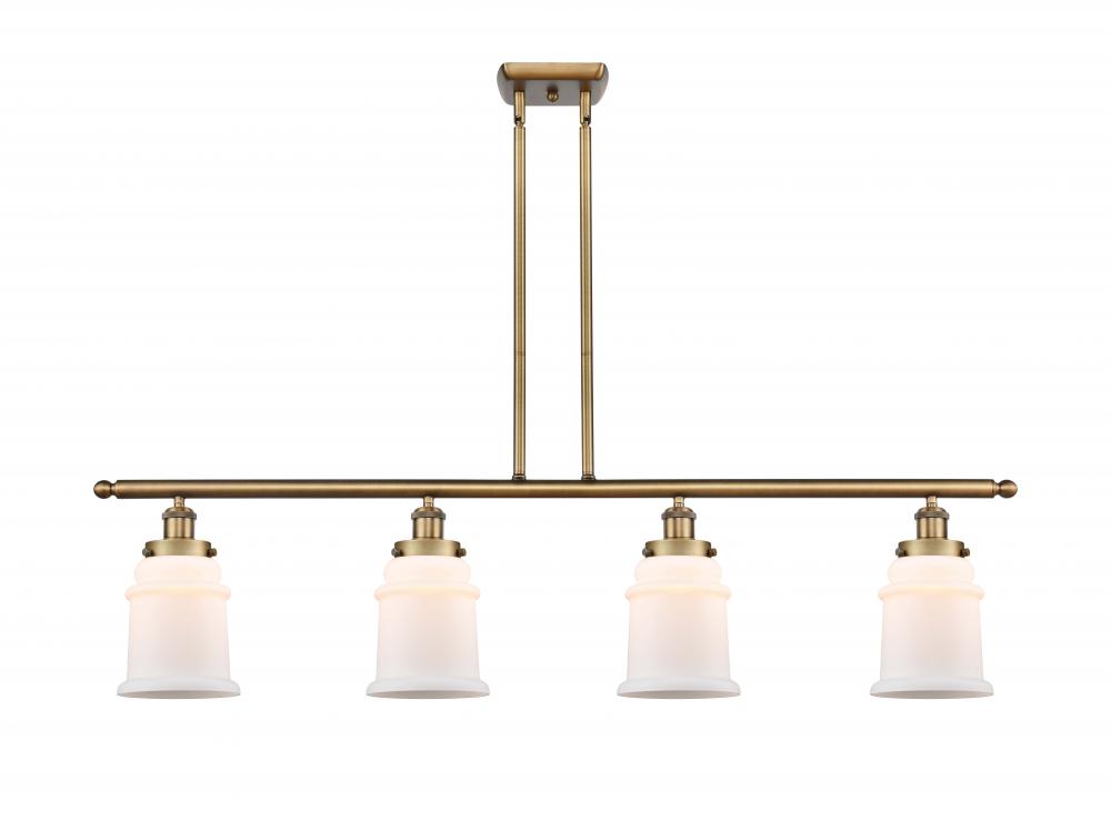 Canton - 4 Light - 48 inch - Brushed Brass - Stem Hung - Island Light