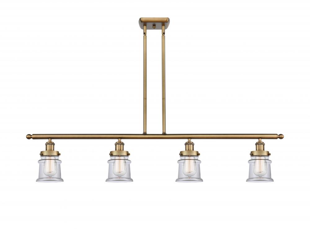 Canton - 4 Light - 48 inch - Brushed Brass - Stem Hung - Island Light