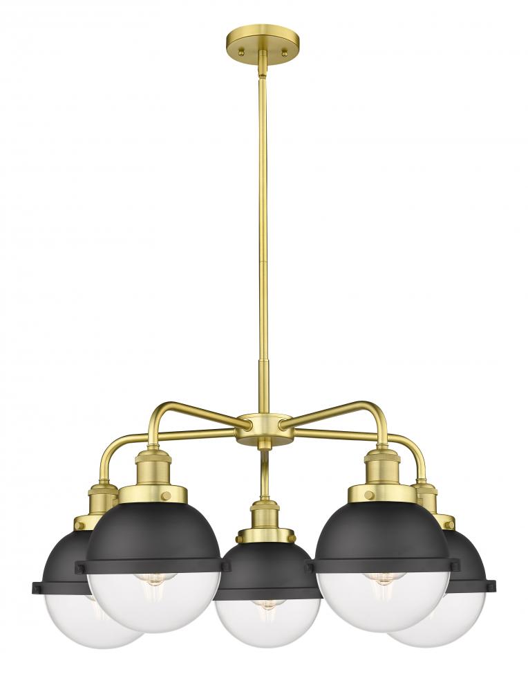 Ballston Urban - 5 Light - 26 inch - Satin Gold - Chandelier