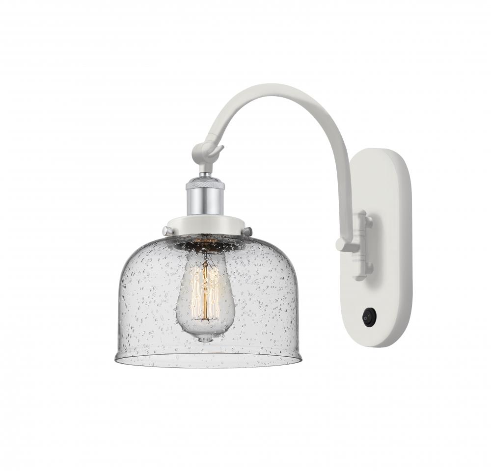Bell - 1 Light - 8 inch - White Polished Chrome - Sconce