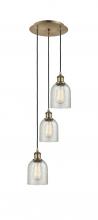 Innovations Lighting 113B-3P-AB-G259 - Caledonia - 3 Light - 12 inch - Antique Brass - Cord Hung - Multi Pendant