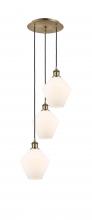 Innovations Lighting 113B-3P-AB-G651-8 - Cindyrella - 3 Light - 15 inch - Antique Brass - Cord Hung - Multi Pendant