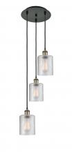 Innovations Lighting 113B-3P-BAB-G112 - Cobbleskill - 3 Light - 12 inch - Black Antique Brass - Cord Hung - Multi Pendant