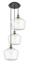 Innovations Lighting 113B-3P-BAB-G654-12 - Cindyrella - 3 Light - 19 inch - Black Antique Brass - Cord Hung - Multi Pendant