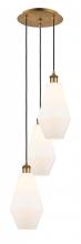 Innovations Lighting 113B-3P-BB-G651-7 - Cindyrella - 3 Light - 14 inch - Brushed Brass - Cord Hung - Multi Pendant