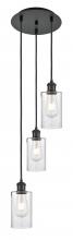 Innovations Lighting 113B-3P-BK-G804 - Clymer - 3 Light - 10 inch - Matte Black - Cord Hung - Multi Pendant