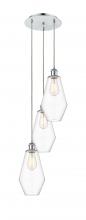 Innovations Lighting 113B-3P-PC-G652-7 - Cindyrella - 3 Light - 14 inch - Polished Chrome - Cord Hung - Multi Pendant