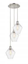 Innovations Lighting 113B-3P-PN-G654-8 - Cindyrella - 3 Light - 15 inch - Polished Nickel - Cord Hung - Multi Pendant