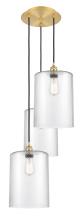 Innovations Lighting 113B-3P-SG-G112-L - Cobbleskill - 3 Light - 16 inch - Satin Gold - Cord Hung - Multi Pendant