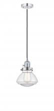 Innovations Lighting 201CSW-PC-G322 - Olean - 1 Light - 7 inch - Polished Chrome - Cord hung - Mini Pendant