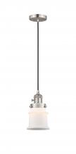 Innovations Lighting 201CSW-SN-G181S - Canton - 1 Light - 5 inch - Brushed Satin Nickel - Cord hung - Mini Pendant