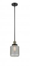 Innovations Lighting 201S-BAB-G262 - Stanton - 1 Light - 6 inch - Black Antique Brass - Stem Hung - Mini Pendant