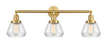 Innovations Lighting 205-SG-G172 - Fulton - 3 Light - 30 inch - Satin Gold - Bath Vanity Light