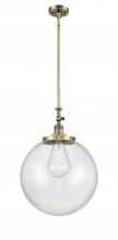 Innovations Lighting 206-AB-G202-16 - Beacon - 1 Light - 12 inch - Antique Brass - Stem Hung - Mini Pendant