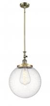 Innovations Lighting 206-AB-G204-14 - Beacon - 1 Light - 12 inch - Antique Brass - Stem Hung - Mini Pendant