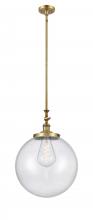 Innovations Lighting 206-BB-G204-16 - Beacon - 1 Light - 12 inch - Brushed Brass - Stem Hung - Mini Pendant