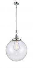 Innovations Lighting 206-PC-G204-16 - Beacon - 1 Light - 12 inch - Polished Chrome - Stem Hung - Mini Pendant