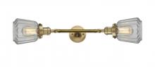 Innovations Lighting 208L-BB-G142 - Chatham - 2 Light - 7 inch - Brushed Brass - Bath Vanity Light