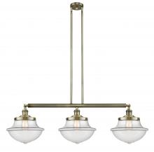 Innovations Lighting 213-AB-G542 - Oxford - 3 Light - 42 inch - Antique Brass - Stem Hung - Island Light