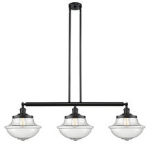 Innovations Lighting 213-BK-G544 - Oxford - 3 Light - 42 inch - Matte Black - Stem Hung - Island Light