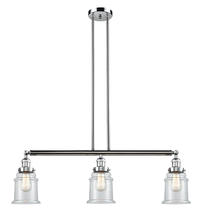 Innovations Lighting 213-PC-G182 - Canton - 3 Light - 39 inch - Polished Chrome - Stem Hung - Island Light