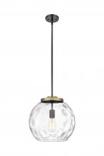 Innovations Lighting 221-1S-BAB-G1215-14 - Athens Water Glass - 1 Light - 13 inch - Black Antique Brass - Stem Hung - Pendant