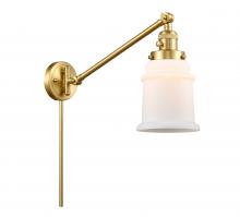 Innovations Lighting 237-SG-G181 - Canton - 1 Light - 8 inch - Satin Gold - Swing Arm