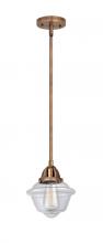 Innovations Lighting 288-1S-AC-G532 - Oxford - 1 Light - 8 inch - Antique Copper - Cord hung - Mini Pendant