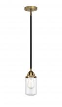 Innovations Lighting 288-1S-BAB-G312 - Dover - 1 Light - 5 inch - Black Antique Brass - Cord hung - Mini Pendant
