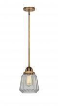 Innovations Lighting 288-1S-BB-G142 - Chatham - 1 Light - 7 inch - Brushed Brass - Cord hung - Mini Pendant