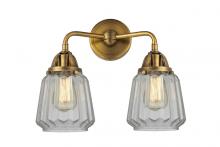 Innovations Lighting 288-2W-BB-G142 - Chatham - 2 Light - 14 inch - Brushed Brass - Bath Vanity Light